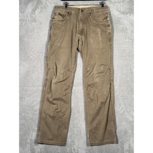 Kuhl Easy Rydr Pants Mens 32x32 (Actual 31x31) Brown Canvas Outdoor Hiking